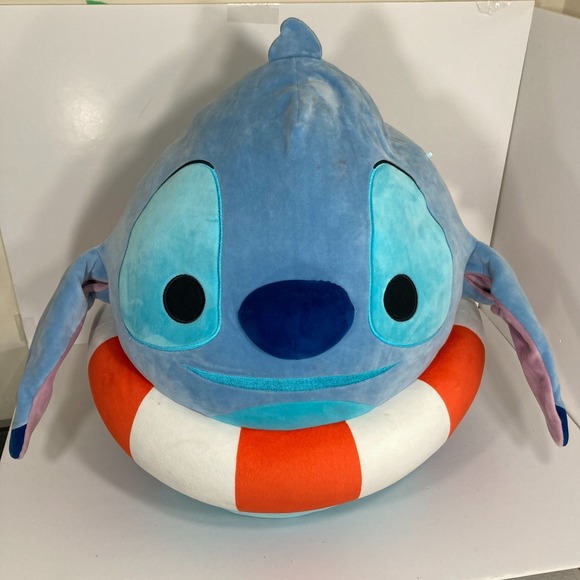 Disney Other - Squishmallows Large 20" Disney Stitch Summer Inner Tube Pool Stitch Plush